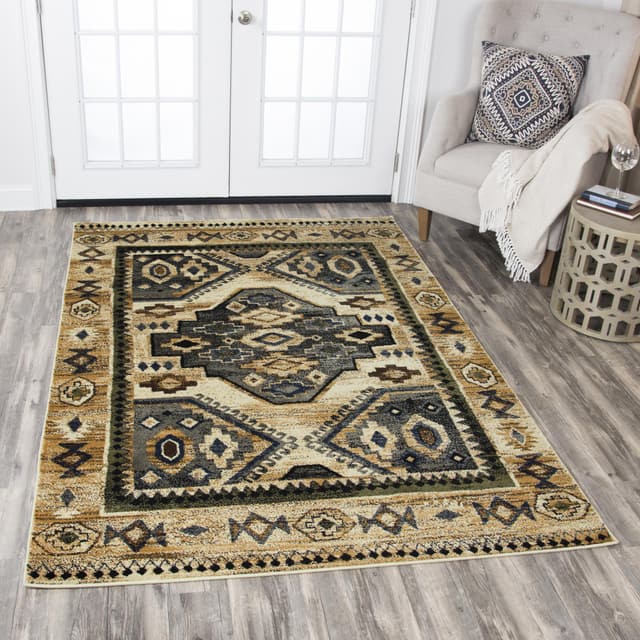 Rizzy Home Xceed Beige 5' x 8' Rug-1