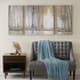 Olliix by Madison Park Multi-Colored Set of 3 Forest Reflections Gel Coated Canvas-1