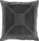 Surya Akira Charcoal 20"x20" Pillow Shell with Down Insert-0