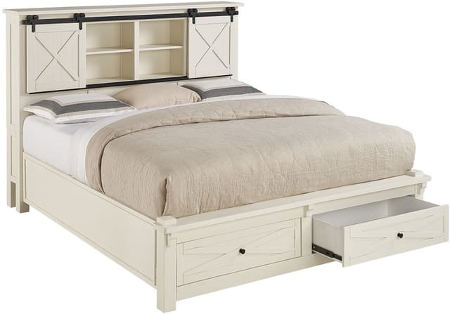 A-America® Sun Valley White Queen Storage Bed-0