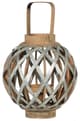 A & B Home Brown/Silver Round Small Shanghai Lantern-1