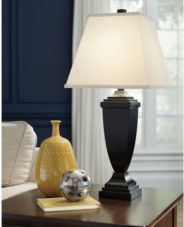 Signature Design by Ashley® Amerigin 2-Piece Matte Black Table Lamp Set-2