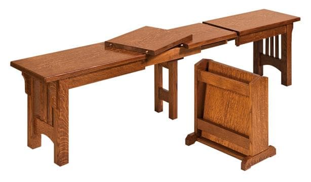 Fusion Designs Handcrafted Amish Expandable Bench-0
