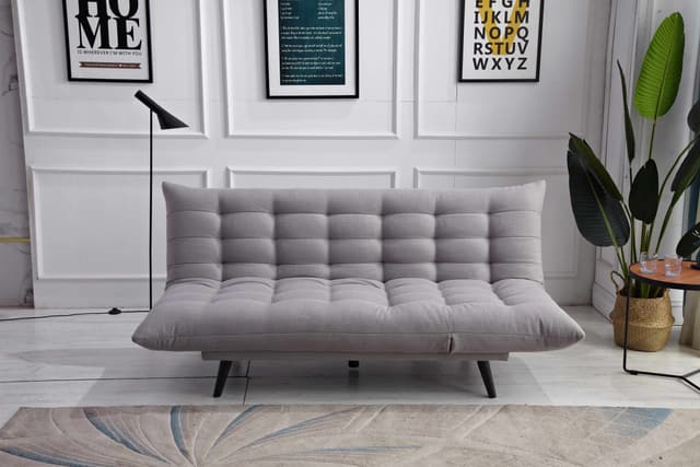 Milton Green Stars Gray Multi-Functional Futon Sofa Bed-0