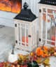 A & B Home 2-Piece Black/Brown Lantern Set-4