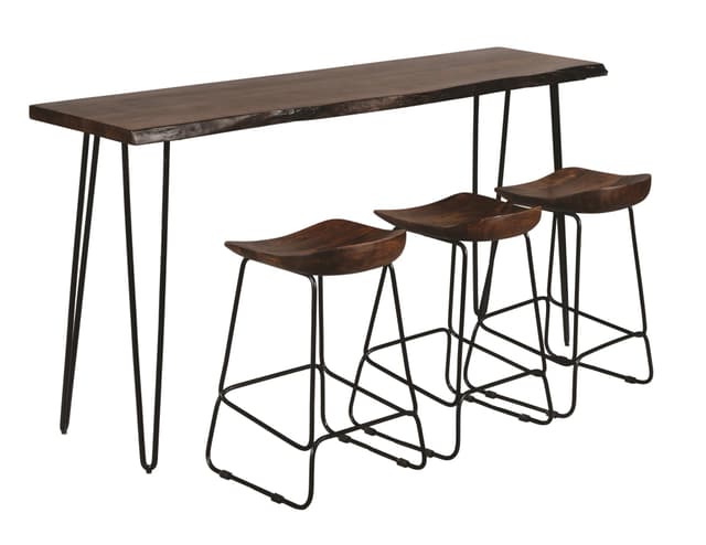 Jofran Inc. Nature's Edge 4 Piece Sofa Table and Stool Set-1