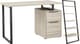 Signature Design by Ashley® Waylowe 2-Piece Black/Natural Home Office Desk Set-0