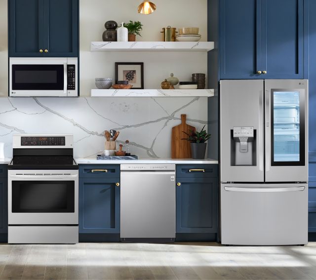 Lg 4 Piece Package With French Door Refrigerator Package12 Big