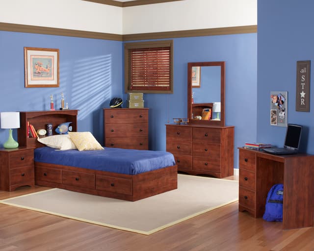 Perdue Woodworks Cinnamon Fruitwood Twin Storage Mates Bed-3