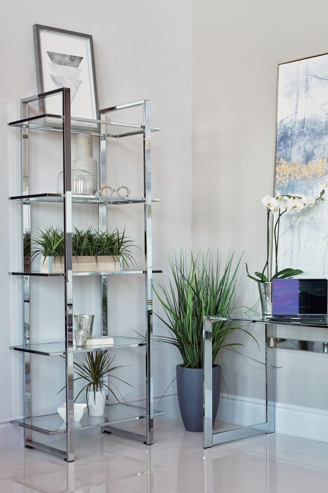 Coaster® Hartford Chrome Bookcase-1