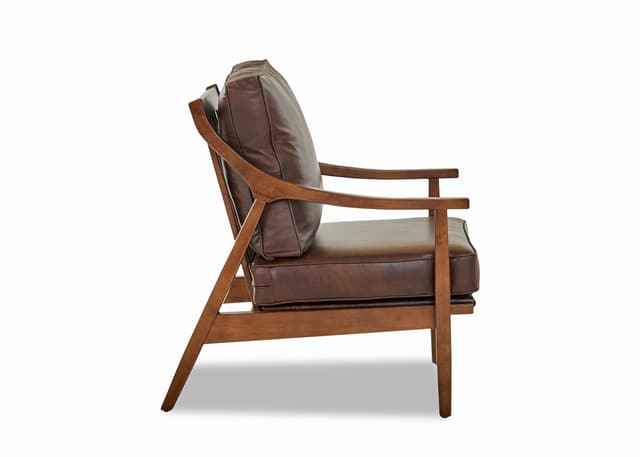 Klaussner® Bronx Sod Lynn Occasional Leather Chair-2
