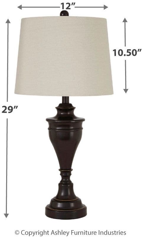 Signature Design by Ashley® Darlita Bronze Finish Metal Table Lamp-1