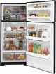 GE® 28" 16.6 Cu. Ft. Black Top Freezer Refrigerator-2