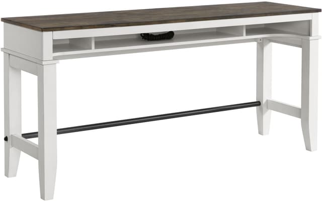 Intercon Kona Gray and White Sofa Bar Table-0