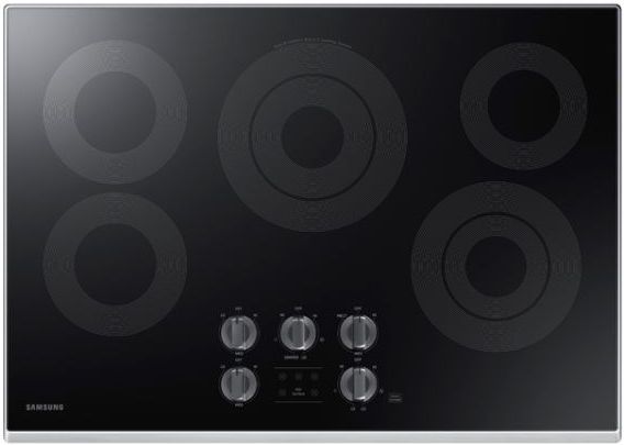 Samsung 30 Electric Cooktop Fingerprint Resistant Black Stainless