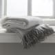 Surya Madurai Taupe/Charcoal 50"x60" Throw Blanket-1