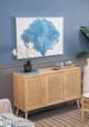 A & B Home Blue/White Rectangular Abstract Tree Wall Art-4