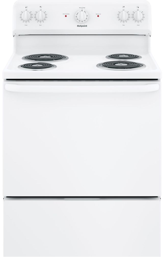 Hotpoint® 30" White Free Standing Electric RangeRBS160DMWW Star