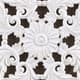 Olliix by Madison Park White Mandala Trinity 3 Piece White and Brown 3D Embellished Linen Canvas-2