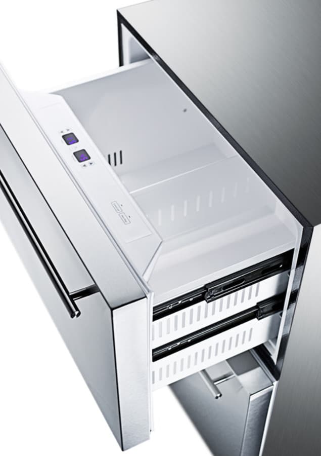 Summit® 4.9 Cu. Ft. Stainless Steel Refrigerator Drawers-2