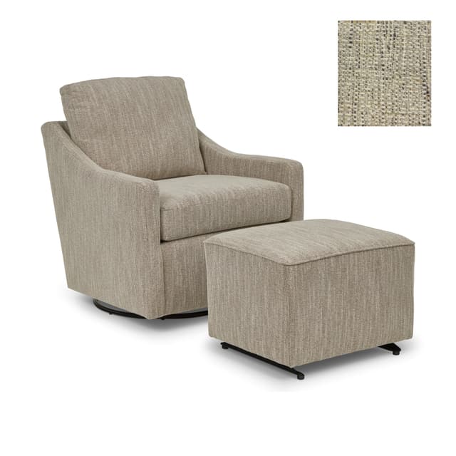 Best Home Furnishings® Pepper Glide Ottoman-2