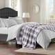 Olliix by Madison Park Zuri Grey 96x80" Polyester Faux Tip Dyed Brushed Fur Oversized Bed Throw-1