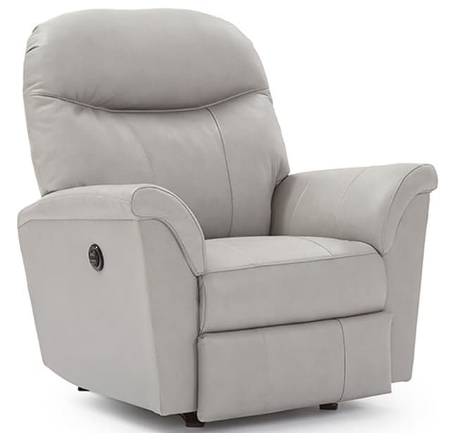 Best® Home Furnishings Customizable Caitlin Leather Swivel Glider Recliner-1