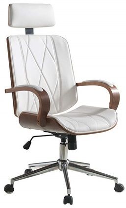 ACME Furniture Yoselin White & Walnut Office Chairs-92513 ...