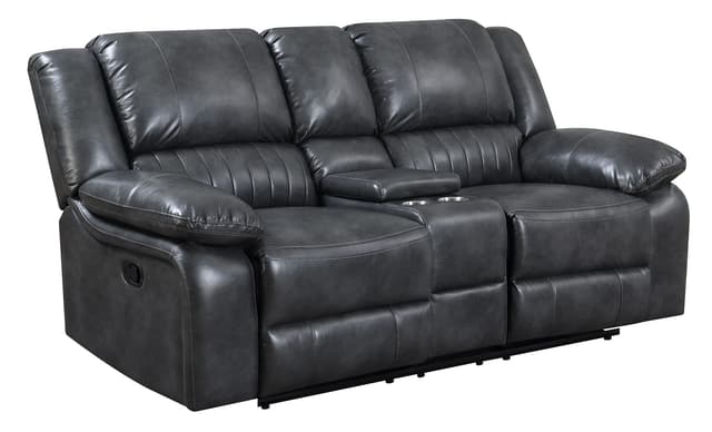 Emerald Home® 2 Piece Navaro Motion Console Loveseat and Recliner Set-1