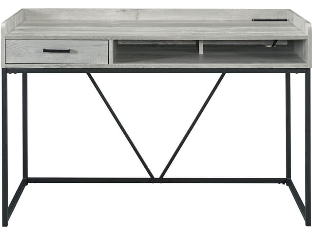 Elements International Gray Preston Desk-1