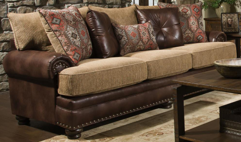 Albany Industries 8649 Yellowstone Chocolate Sofa-0