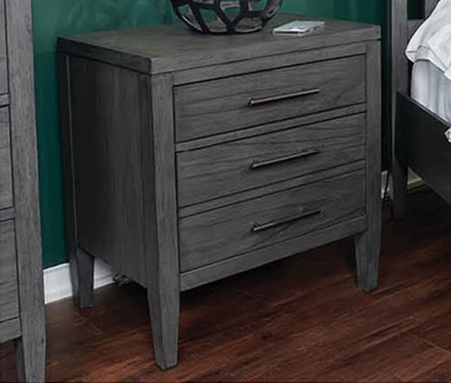 Aspenhome® Gray 2 Drawer Nightstand-0