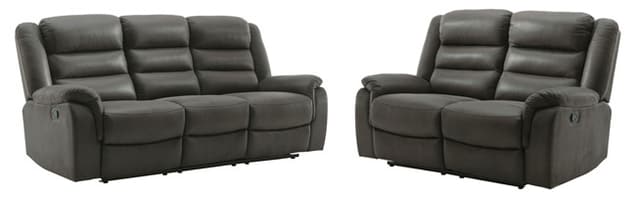 Signature Design by Ashley® Welota Gray Reclining Sofa and Loveseat Set-0