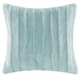Olliix by Madison Park Duke Blue Faux Fur Square Pillow-0