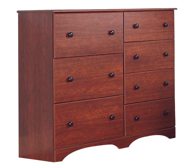 Perdue Woodworks Cinnamon Fruitwood 7 Drawer Dresser-0
