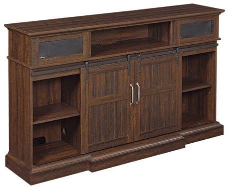 Classic Flame® Manning Saw Cut Espresso TV Stand with Bluetooth Speakers and Fireplace Insert-3