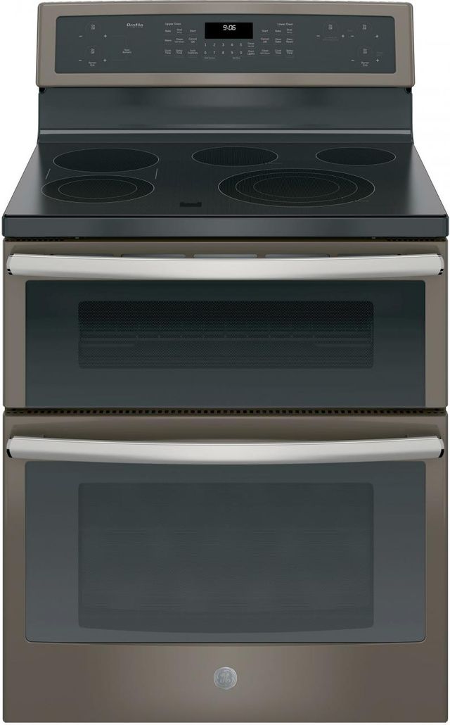 Ge Profile 29 88 Slate Free Standing Double Oven Electric Range