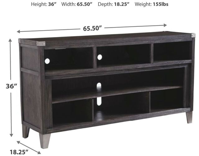 Signature Design by Ashley® Todoe Gray Large TV Stand with ...