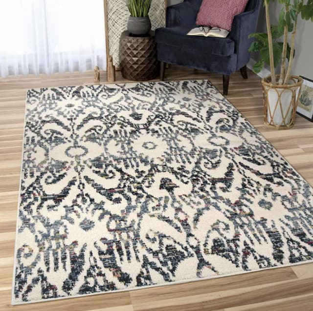 Orian Soft White Bagdra 5' x 8' Rug-1