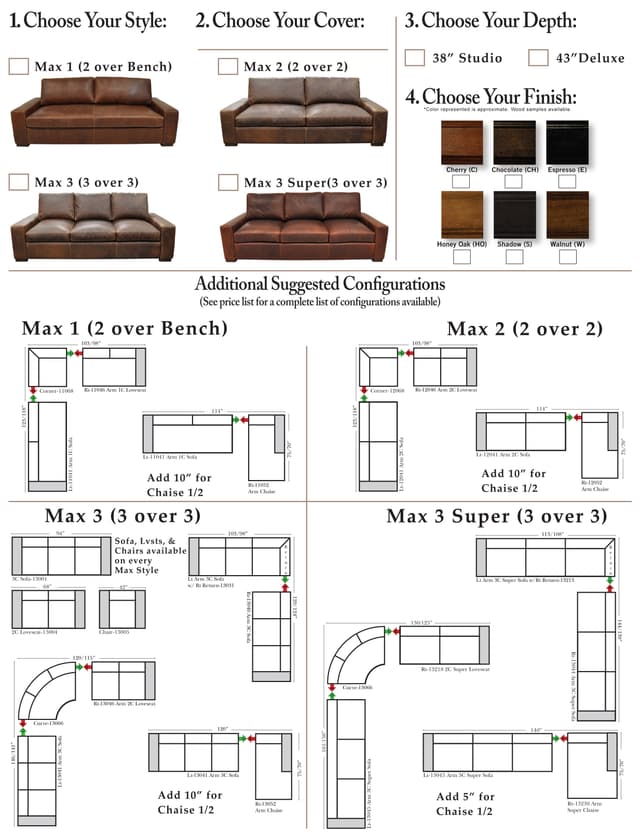 Omnia Leather Bourbon Max 2 Piece Sectional-4