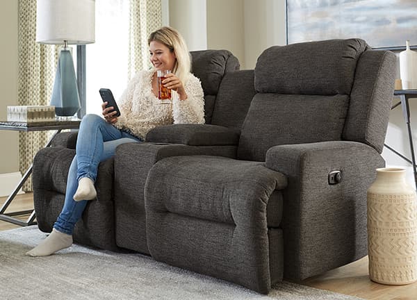 Best Home Furnishings® O'Neil Power Rocker Reclining Console Loveseat-4