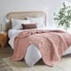 Olliix by Madison Park Chenille Chunky Knit Blush Throw-3