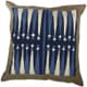 A & B Home Blue/Brown/White Throw Pillow-0