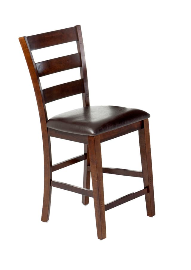 Intercon Kona Raisin 5 Piece Gathering Pub Set with Ladder Back Stools-1