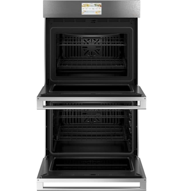 Café™ Minimal 30" Platinum Glass Electric Built In Double Oven-1