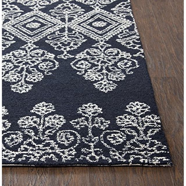 Rizzy Home Legacy Navy Ivory 5' x 8' Rug-2