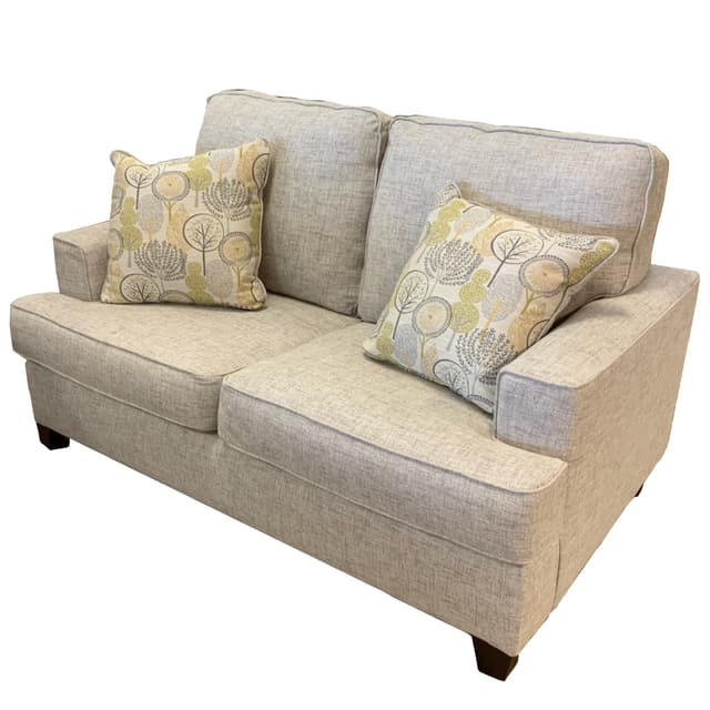 Wood House Upholstery Lyons Bean Bayside Loveseat-0