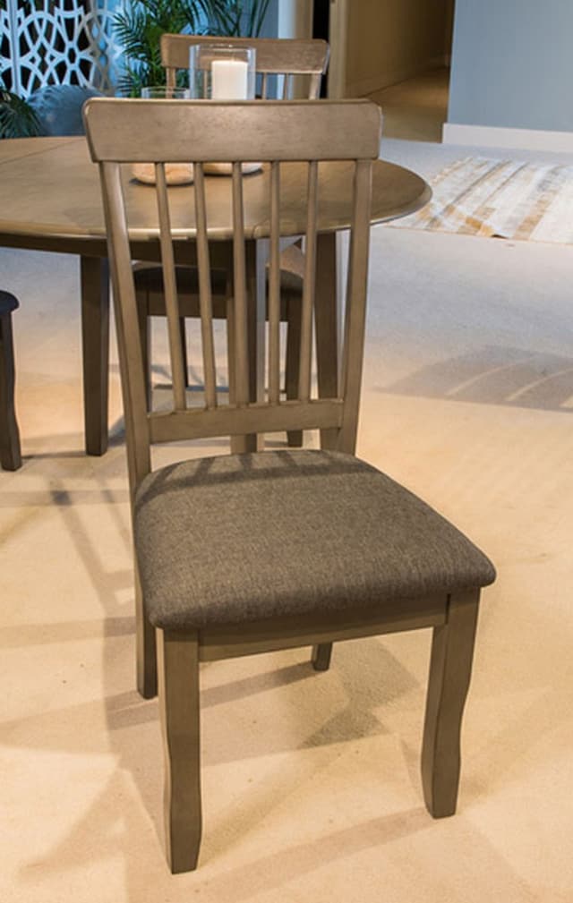 Signature Design by Ashley® Shullden Gray Drop Leaf Dining Table with 4 Chairs-1