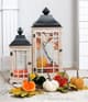 A & B Home 2-Piece Black/Brown Lantern Set-2
