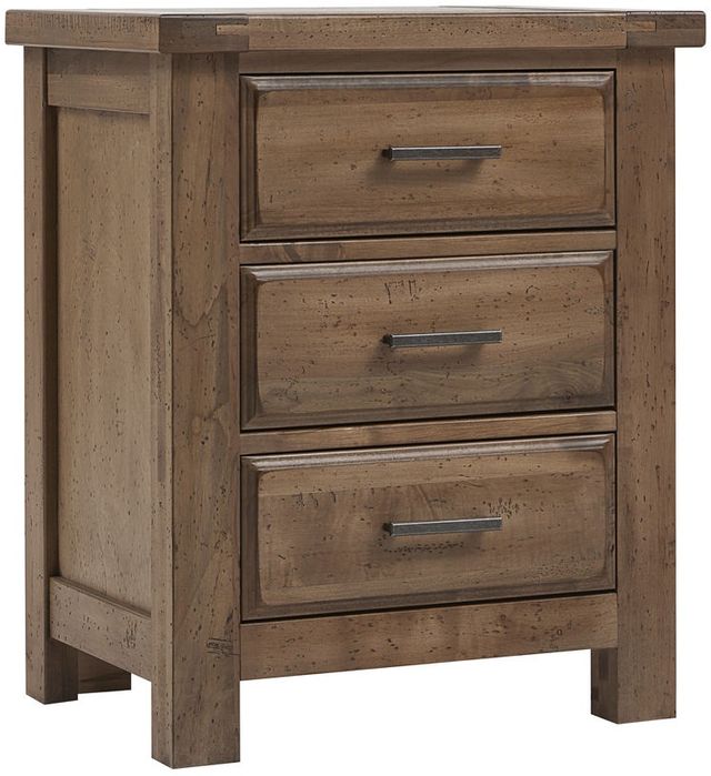 Vaughan Bassett Centennial Solids Chestnut Creek Fawn 3 Drawer Nightstand 162 227 Bell S Home Furnishings